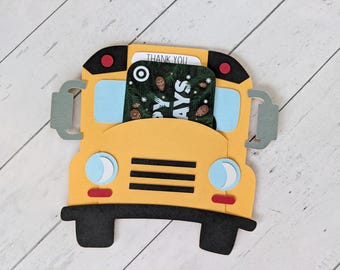Bus Driver Gift Card Holder, Bus Driver Gift
