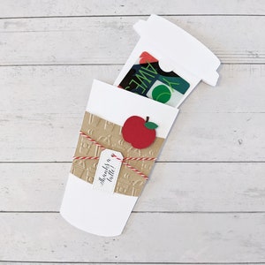 Coffee Gift Card Holder, Teacher Appreciation Gift Card Holder