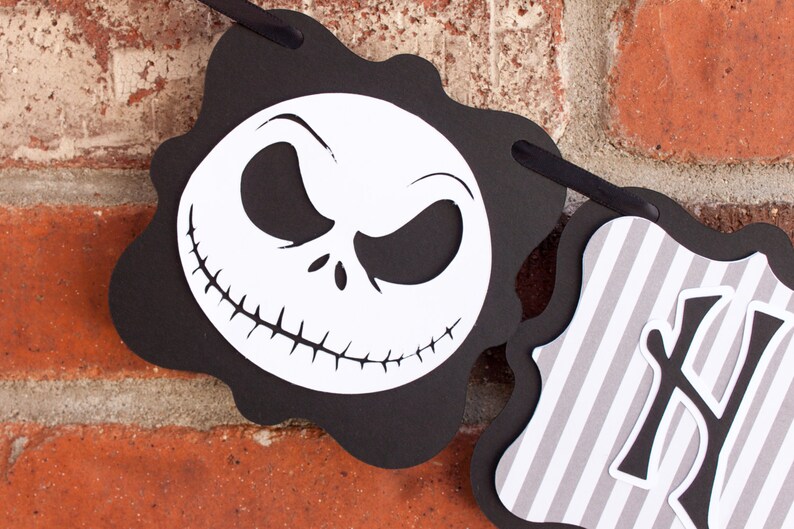 Nightmare Before Christmas Banner Jack Skellington Banner  Etsy