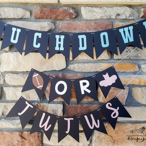 Touchdowns or Tutus Banner, Gender Reveal Banner, Gender Reveal Party Decor