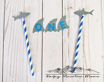 Shark Cake Topper, Baby Shark Bunting