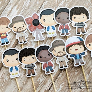 Stranger Things Cupcake Toppers Set of 12 image 1