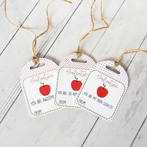 Valentine's Day Tags, Applesauce Valentine Tags