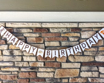 Woodland Banner, Woodland Animal Party Banner