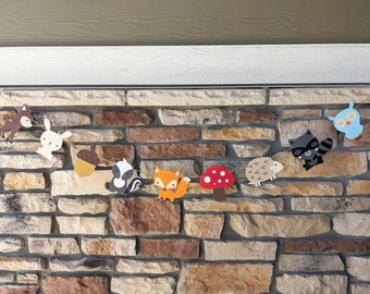 Woodland Banner, Woodland Animals Banner