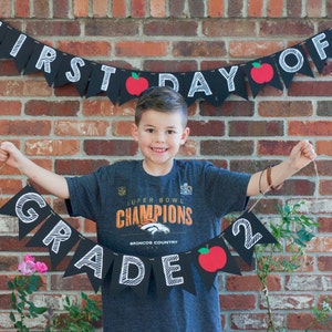 Back to School Banner, First Day of School Sign