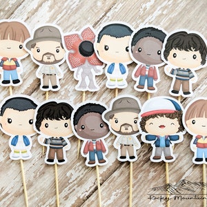 Stranger Things Cupcake Toppers Set of 12 - Etsy