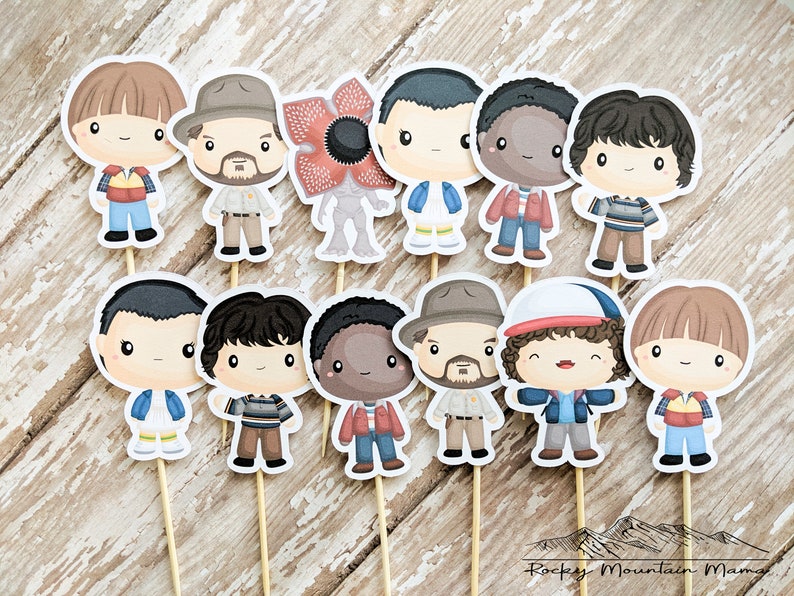 Stranger Things Cupcake Toppers Set of 12 image 3