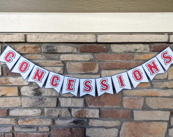 Baseball Banner, Concessions Banner