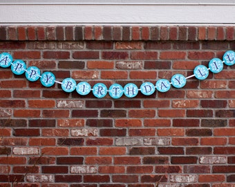 Frozen Birthday Banner, Snowflake Party Banner