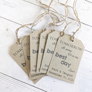 Rehearsal Dinner Favor Tags, Rehearsal Dinner Silverware Tags