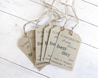 Rehearsal Dinner Favor Tags, Rehearsal Dinner Silverware Tags