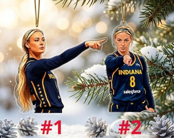 Sophie Cunningham Point Meme Acrylic Ornament, Basketball Funny Ornament, Funny Christmas Decor