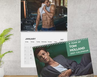 Tom Holland 2027 Wall Calendar, Spidey Calendar Celebrity Fan Gift, Man Of The Year Calendar