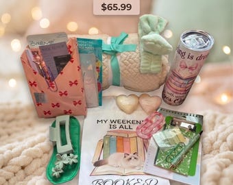 Cozy Romance Book Box: Blind Date Bundle, Spa Relaxation Kit, 16-18 Items