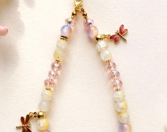 Luciola Wearable Charm Bracelet - Dragonfly Phone Charm - Handmade Creation