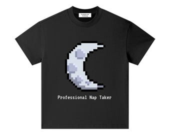 ユニセックス キッズ ブラックムーン ピクセルアート Tシャツ