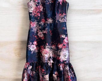 Womens Cocktail Dress, Sleeveless Midi Dress, Fitted Party Formal Dress, Kay Unger Dress