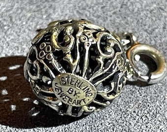 Vintage jewelart gesigneerde sterlingzilveren karaf bedelhanger sierlijke 2,8 g