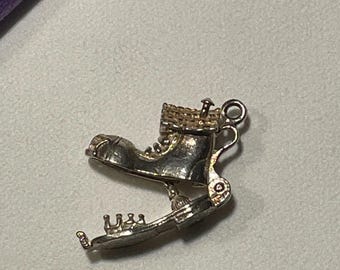 Vintage bedel The Old Lady Who Lived in a Shoe (925 sterlingzilver, gemaakt in de jaren 1950 - 1970)