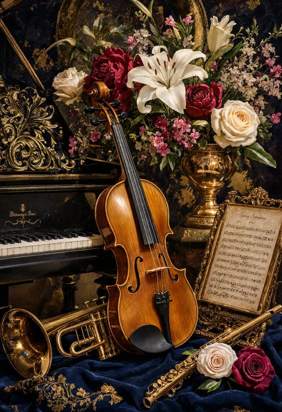 A Still Life Baroque Style Art
