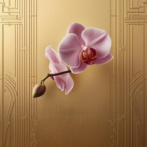 Lucid Pink Orchid - Art Deco influence   2