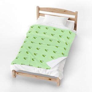 Pickle Blanket | Repeating Pickle Pattern, Modern Cottage Throw