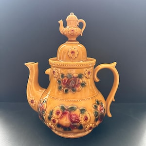 Vintage 1960s Apco Japan Ceramic Teapot Cookie Jar
