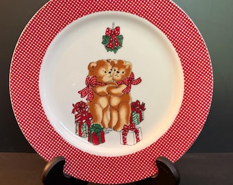 Assiette de Noël vintage Lucy & Me de 1979 par Lucy Rigg