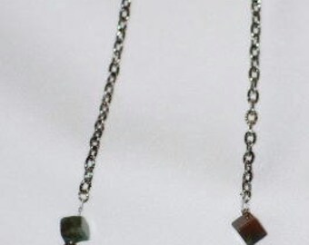 Fancy Jasper Cube Necklace