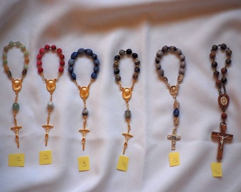 5 New One Decade Rosaries