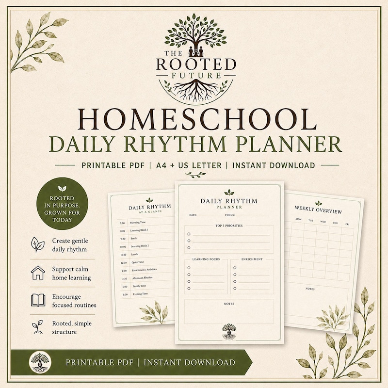 Homeschool Daily Rhythm Planner seller image