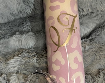 Vaso personalizado con estampado de guepardo degradado