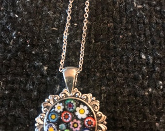 Mosaic Pendant Necklace