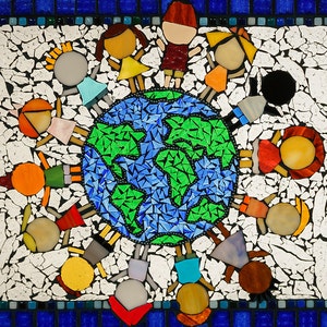 Earth Day Coexist Note Card