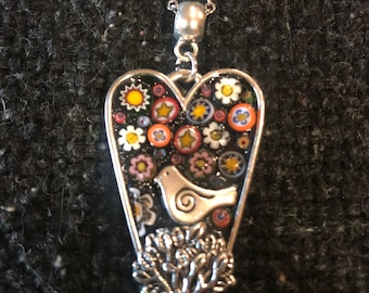 Mosaic Pendant Necklace