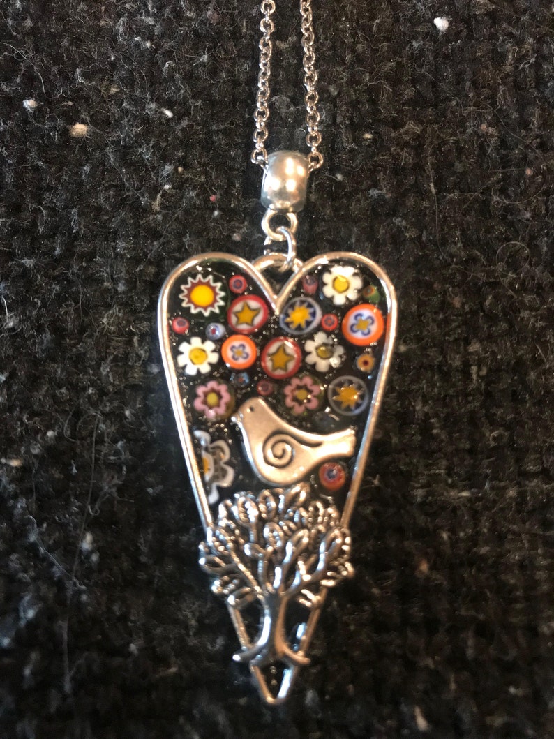 Mosaic Pendant Necklace image 1