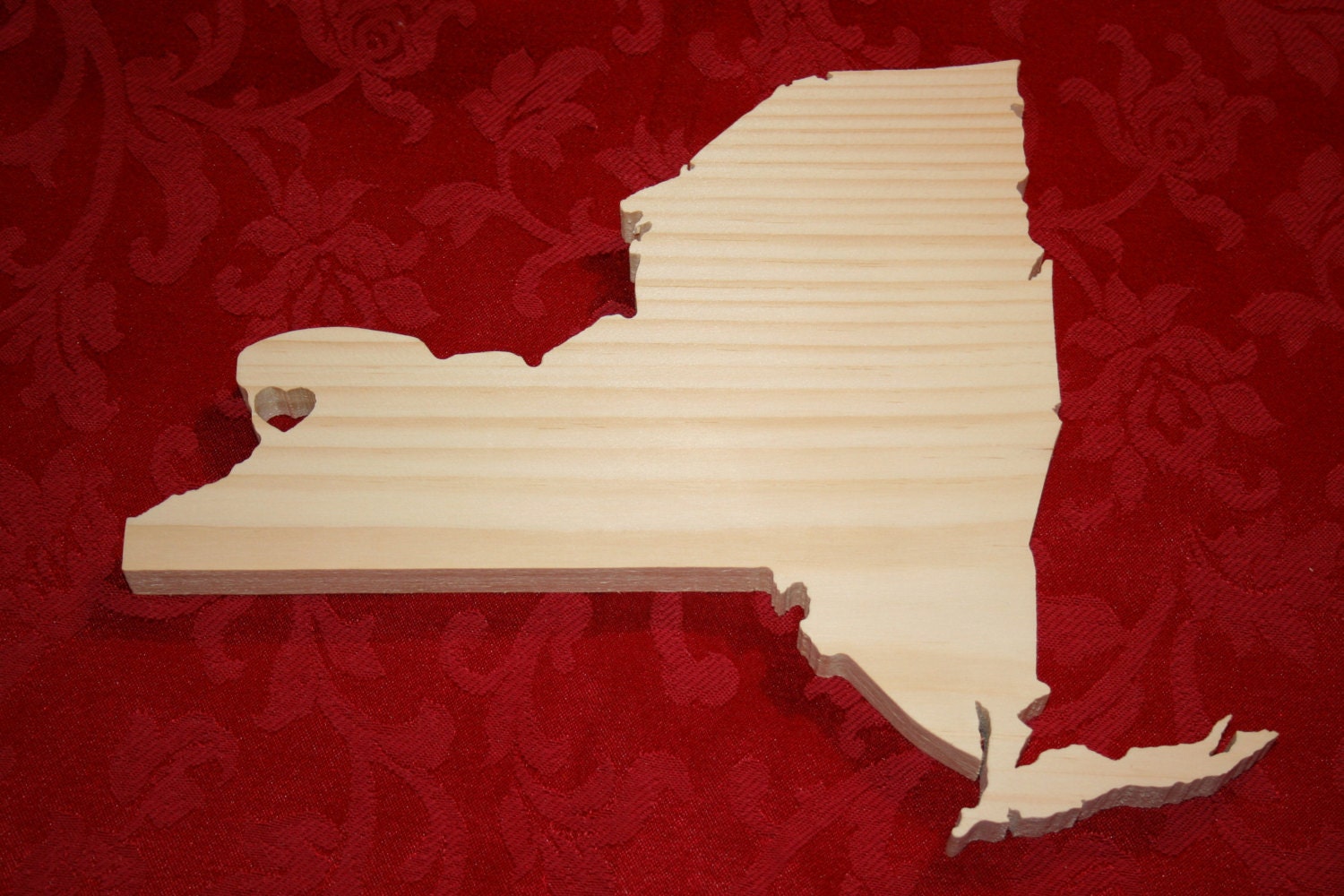 Large 12 Custom State Cutout with Heart Cutout Select Etsy