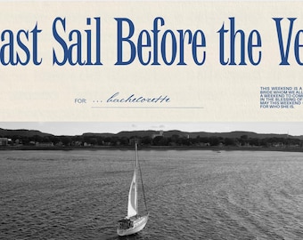 Last Sail Before the Veil Itinerary- Digital Download