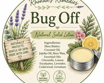 Natural Insect repellant, lotion bar, spray, travel tube