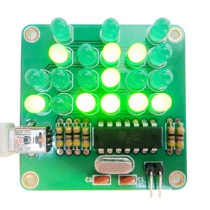 Binary Clock Kit with Green Lights