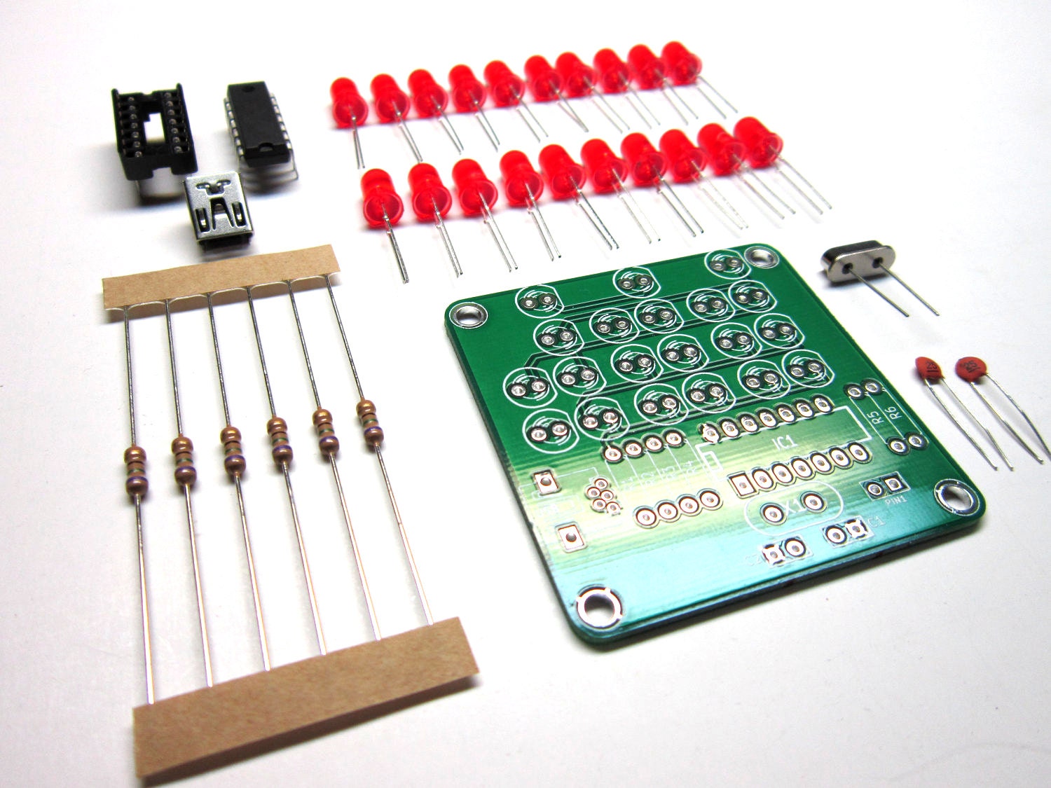 Binary Clock Kit With Red Lights Etsy