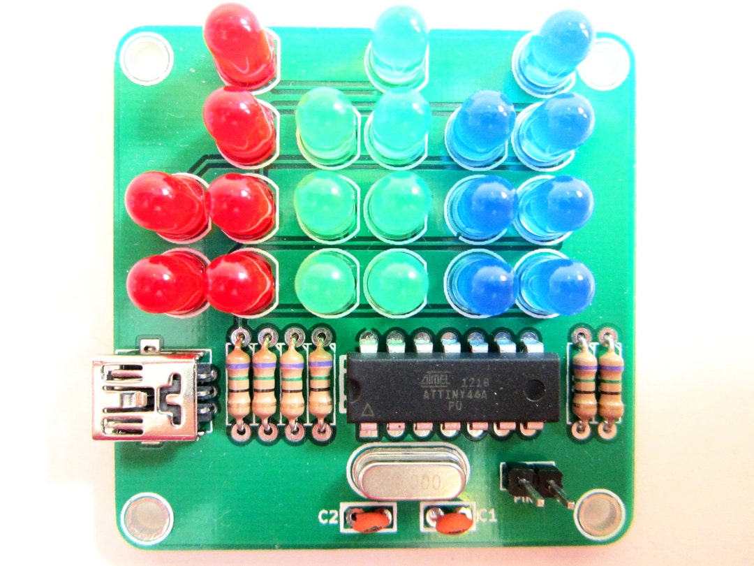 Binary Clock Kit With Red, Green and Blue Lights - Etsy