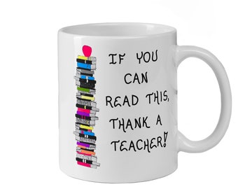 Teacher Gift Mug - Quote about Teaching Reading