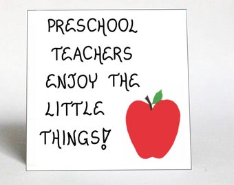 Preschool Teacher Magnet Quote, Pre-K, Nursery School Educators