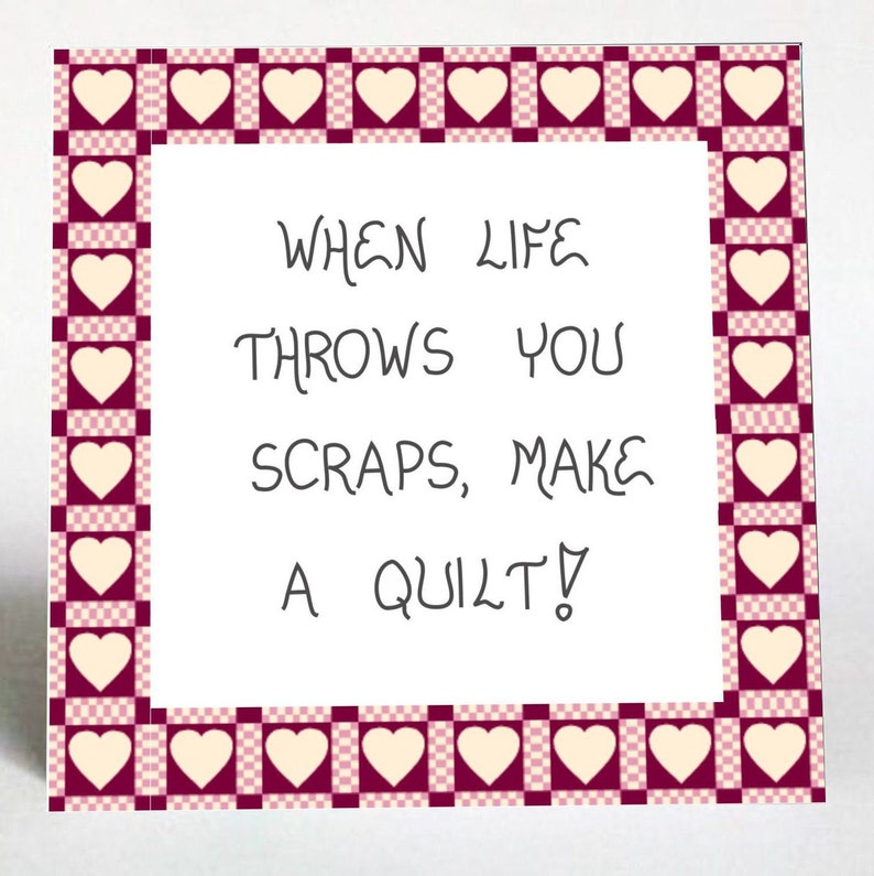 quilting magnet quilter quote quilts fabric scraps life