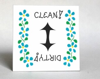 Dishwasher Magnet - Shows if dishes are clean or dirty so no errors are made!