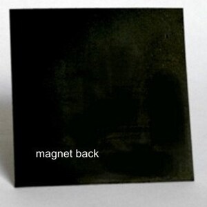 Backing on refrigerator magnet