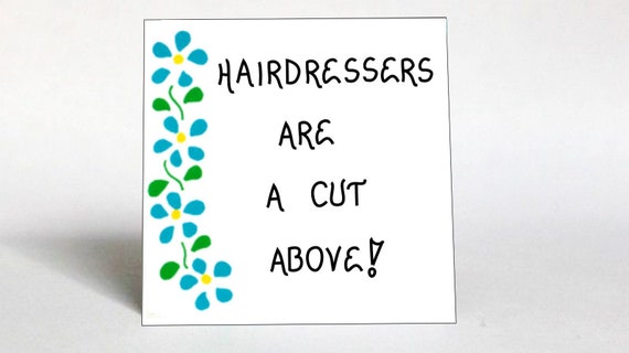 Hairdresser Magnet Humorous Hair Stylist Quote Blue Etsy