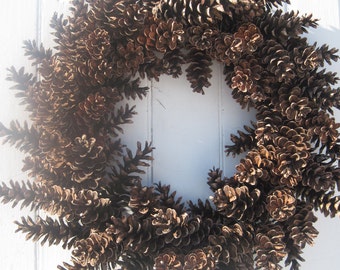 Pinecone Wreath Etsy